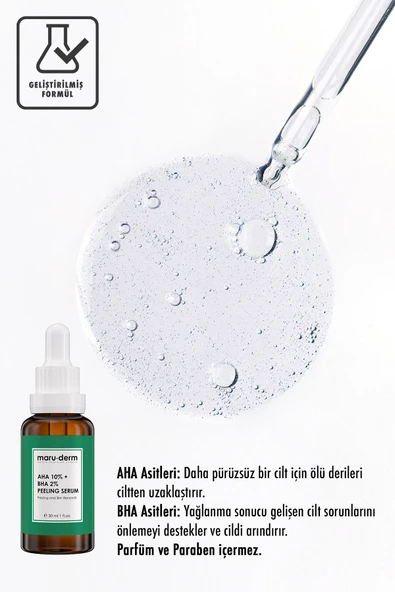 Aha %10 + Bha %2 Leke Karşıtı & Cilt Tonu Eşitleyici Peeling Maske Cilt Bakım Serumu 30 Ml - 3