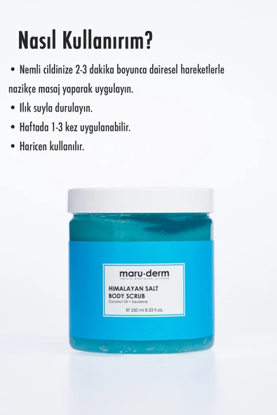 Body Scrub | Himalaya Tuzu Vücut Peelingi | Squalane + Hindistan Cevizi Yağı 250 ML - 3