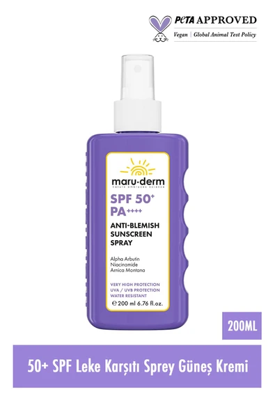 Vücut Güneş Spreyi | SPF 50+ Leke Karşıtı Sprey Güneş Kremi 200 ML - Resim 2