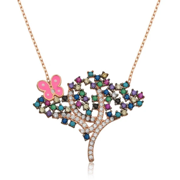 Gümüş Bahar Ağacı Bayan Kolye ürün görseli