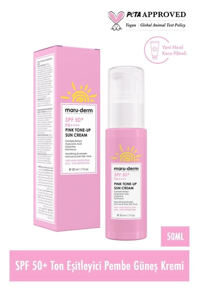 Güneş Kremi | Yeni Formül 2025 | Spf 50 Pembe (PİNK TONE-UP) Güneş Kremi | Yeni Nesil Kore Filtreli - 2