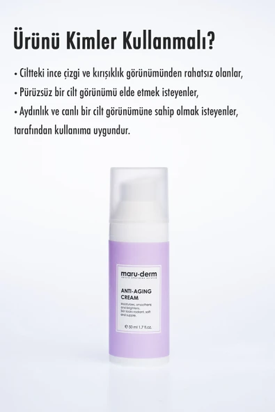 Maruderm Anti-age Kırışıklık Karşıtı Cilt Bakım Kremi | Bakır Peptid Peptid Komplexi | 50 ml - 4