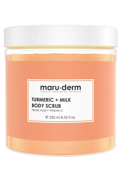 Body Scrub | Zerdeçal + Süt Vücut Peelingi | C Vitamini + Ferulik Asit 250 ML