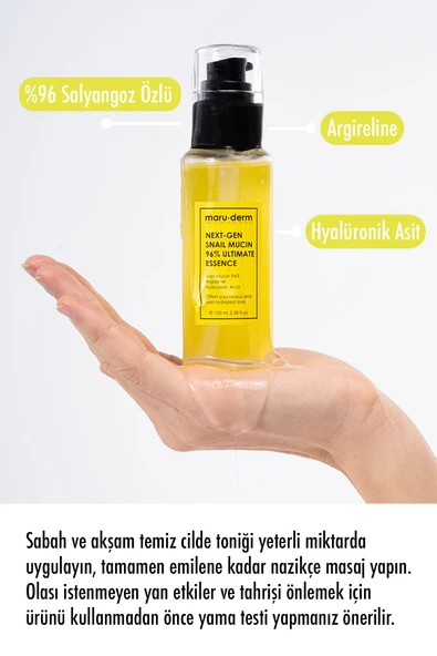 Next-Gen Snail Mucin 96% Ultimate Essence100ML - Salyangoz Özlü Nemlendirici ve Besleyici Tonik - 4