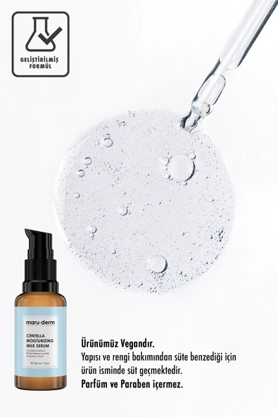 Maruderm Centella Asiatica Yatıştırıcı Nemlendirici Milk Cica Serum 30 ml - 3