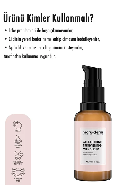 Maruderm Glutatyon Beyazlatıcı & Leke Karşıtı Milk Serum 30 ml - 4
