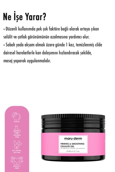 Maruderm Sıkılaştırıcı Çatlak Ve Selülit Kremi 300 ml - 4