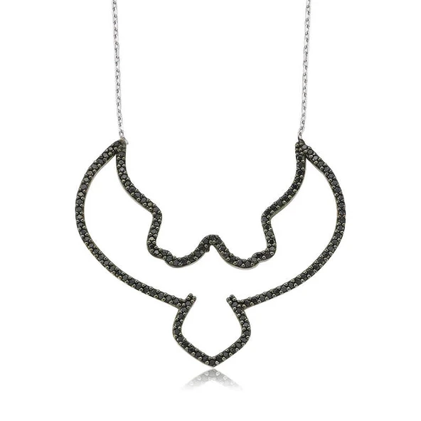 Gümüş Kara Kartal Bayan Kolye ürün görseli 1