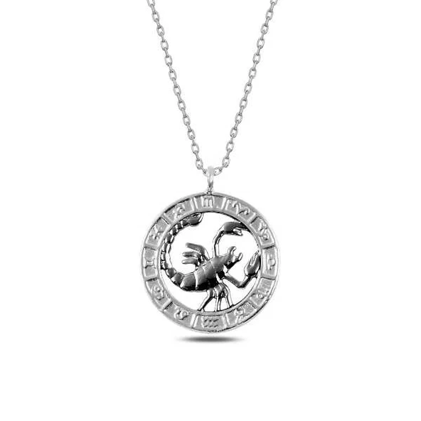 ​​Gümüş Akrep Burcu Kolye ürün görseli 1