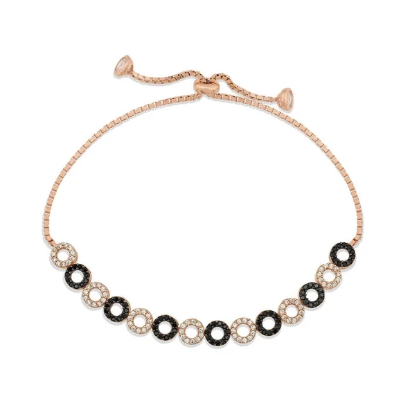 Gümüş Rose Halka Asansör Bileklik ürün görseli