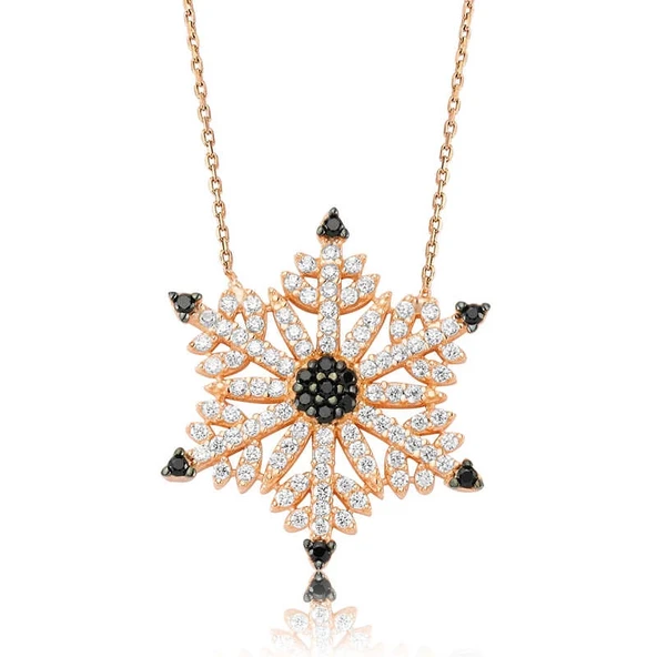 Gümüş Kar Tanesi Bayan Kolye ürün görseli