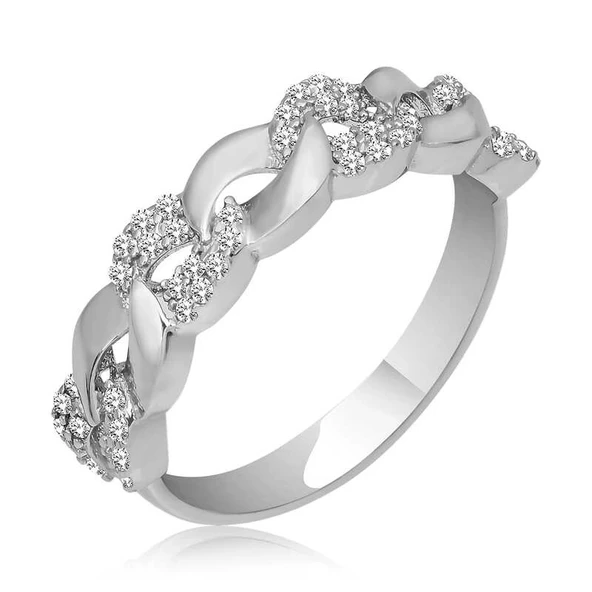 Gümüş Zirkon Taşlı Kadın Yüzük ürün görseli