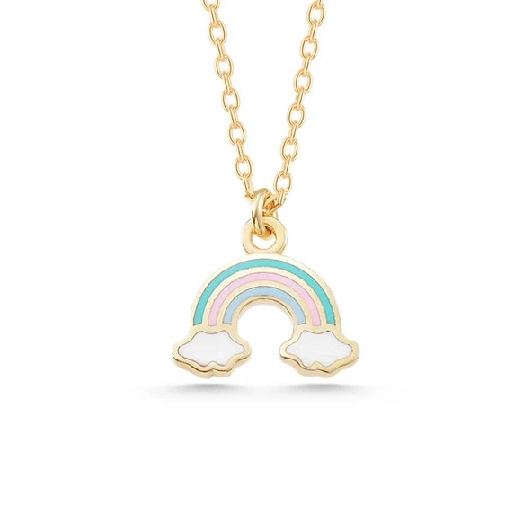 Gümüş Gold Gökkuşağı Kadın Kolye ürün görseli