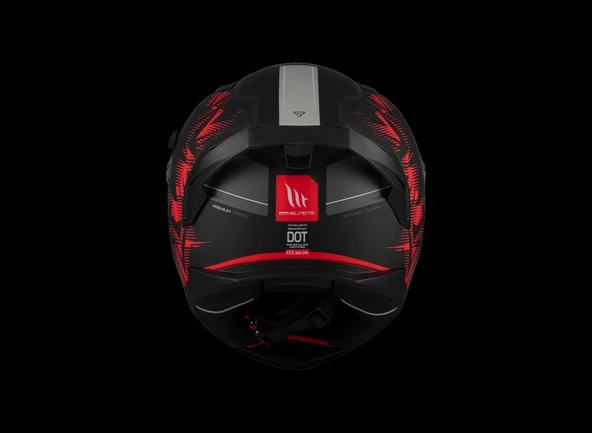 KASK MT BRAKER SV CHARM B5 MAT KIRMIZI - Resim 5