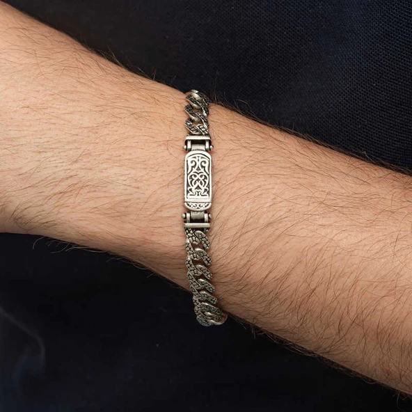 Gümüş Elişi Örgü Gurmet Erkek Bileklik ürün görseli