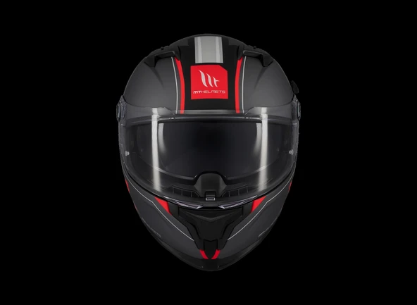 KASK MT BRAKER SV CHARM B5 MAT KIRMIZI - Resim 3