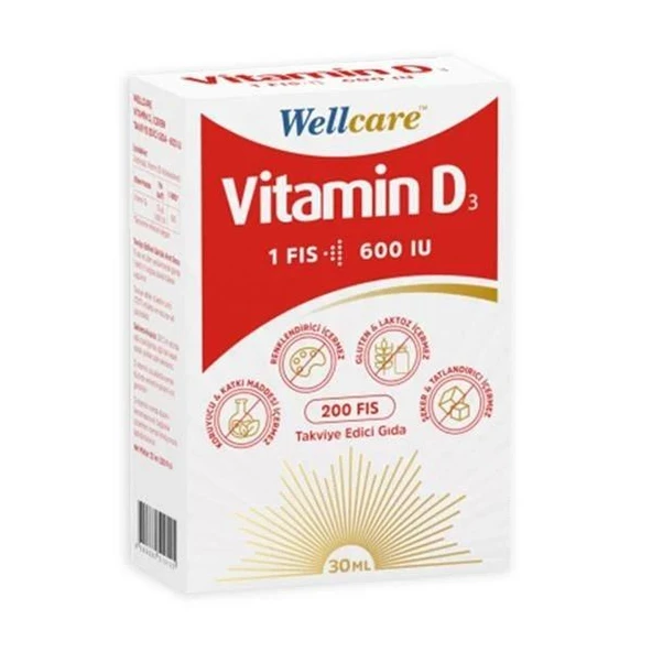 Wellcare Vitamin D3 600 IU Sprey 30 ml ürün görseli 1