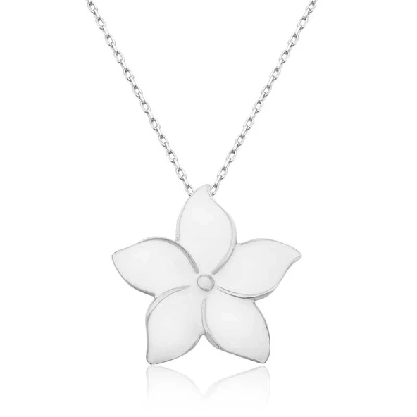 Gümüş Yasemin Çiçeği Kadın Kolye ürün görseli