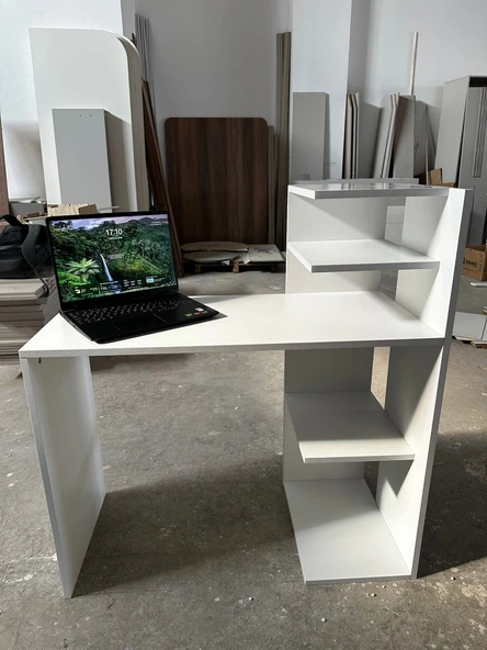 EVİMŞAH BEYAZ ÇALIŞMA MASASI - 5