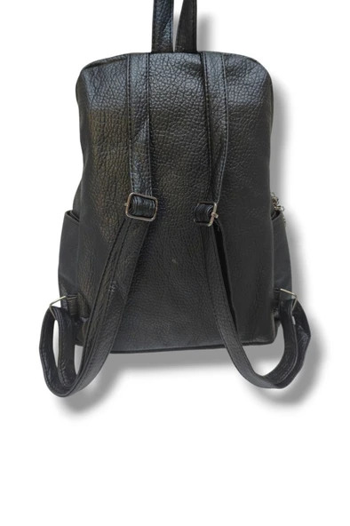 Cakgo 370-25 Yıkama Deri Dikey Fermuar Detaylı Omuz Askılı Kadın Çanta - 6