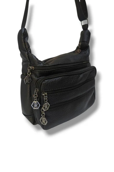 Cakgo 390-25 Yıkama Deri 6 Bölmeli Omuz Askılı Kadın Çanta - 2