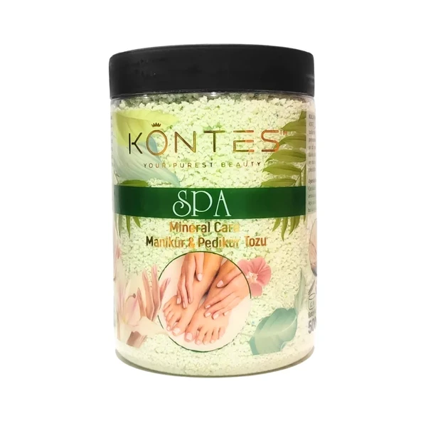 Kontes Spa Mineral Care Manikür Pedikür Tozu Yeşil 500 gr ürün görseli 1