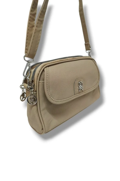 Cakgo 335-25 Baskı Deri 3 Bölmeli Omuz Askılı Kadın Çanta - 2