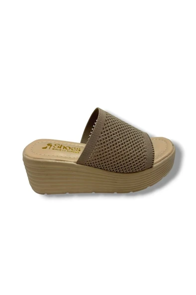 Cakgo 252-25 Triko Anatomik Ultra Soft Dolgu Topuk Kadın Terlik - Resim 2