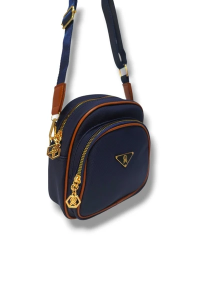 Cakgo 340-25 Baskı Deri 3 Bölmeli Ömuz Askılı Kadın Çanta - 5