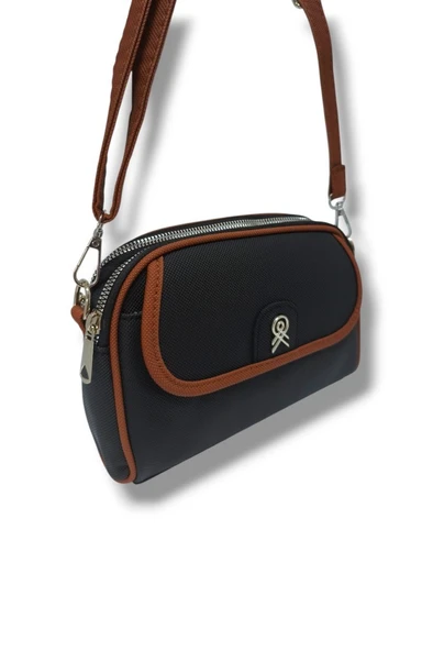 Cakgo 335-25 Baskı Deri 3 Bölmeli Omuz Askılı Kadın Çanta - 11