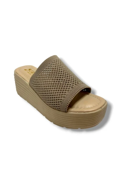 Cakgo 252-25 Triko Anatomik Ultra Soft Dolgu Topuk Kadın Terlik ürün görseli 1