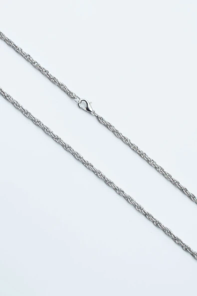 Kalın Burgu Zincir Kolye - Silver Renk ürün görseli 1