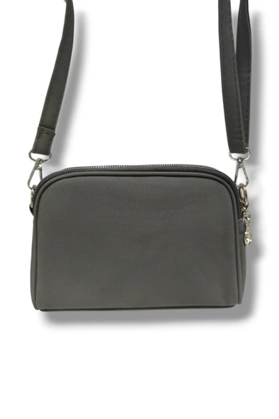 Cakgo 335-25 Baskı Deri 3 Bölmeli Omuz Askılı Kadın Çanta - 6