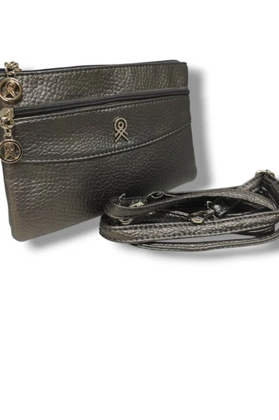 Cakgo 330-25 Yıkama Deri 4 Bölmeli Küçük Çapraz Kadın Çanta - 5