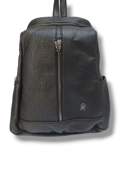 Cakgo 370-25 Yıkama Deri Dikey Fermuar Detaylı Omuz Askılı Kadın Çanta - 4