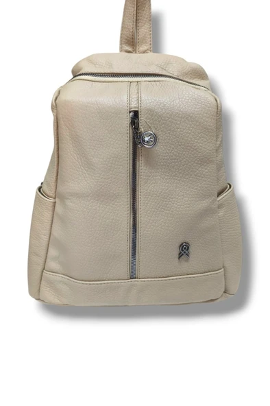 Cakgo 370-25 Yıkama Deri Dikey Fermuar Detaylı Omuz Askılı Kadın Çanta