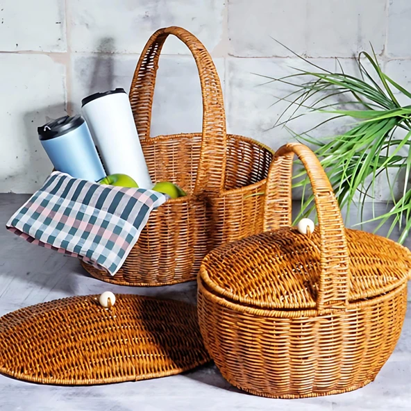 SPT-285 KUCUK OVAL PIKNIK SEPET - 2