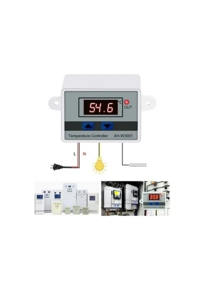 XH-W3001 220V Ac Dijital Termostat Akvaryum Kuluçka Makinesi - Resim 2