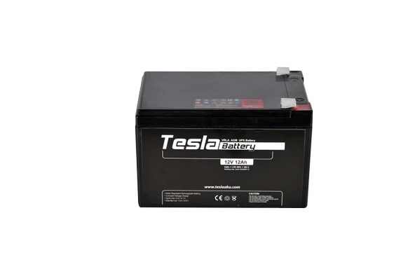 TESLA 12V 12 Amper (12V 12AH) AGM KURU TİP UPS AKÜ (YENİ ÜRETİM)