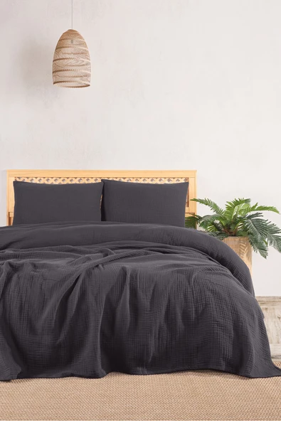 MYLASA HOME Definite Desenli 2 Adet Müslin Yastık Kılıfı 50 X 70 Cm - 3
