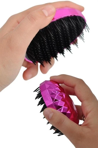 Neon Pembe Düzleştirici Tarak Geniş AralıklıHer Saç Tipine Uygun Fırçalı Saç Düzleştirici - 7