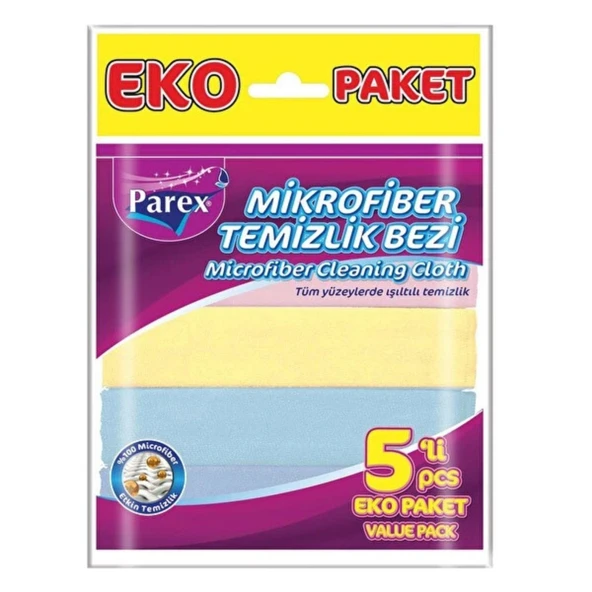 PAREX MIKROFIBER TEMIZLIK BEZI 5LI (ORT)