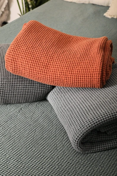 MYLASA HOME %100 Pamuk Huggy Premium Taşlamalı Pike Çift Kişilik 200 X 230 Cm - 3