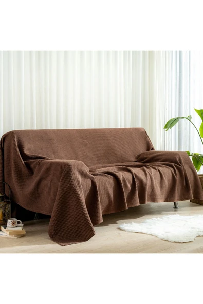 MYLASA HOME Pike Yatak Örtüsü Tek Kişilik Waffle - %100 Pamuk Hafif 4 Mevsim Havadar Yüksek Kaliteli Pikeler - 5