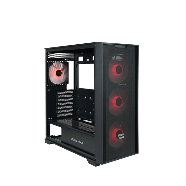 Eternal Pro X Mesh 2 Siyah Oyuncu Kasası + 650W Güç Kaynağı (X EP65)