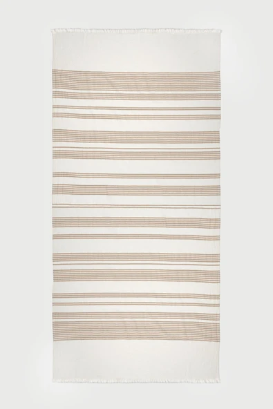 MYLASA HOME Luma İnce Çizgili Pamuklu Peştemal 80X165 - 1
