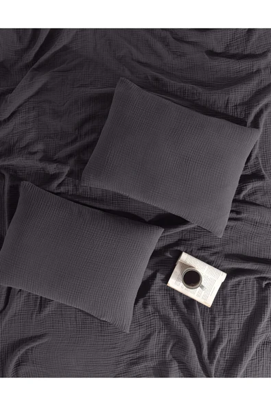 MYLASA HOME Definite Desenli 2 Adet Müslin Yastık Kılıfı 50 X 70 Cm - 5