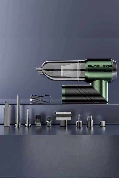 Blackbird MK-5802 16000PA Katlanabilir Kablosuz Araç Süpürgesi | 3 Kademeli Güç | Şarjlı El Süpürgesi - 3