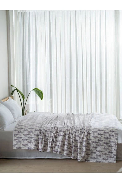 MYLASA HOME Kaliteli Baskılı Çift Kişlik Pike Yatak Örtüsü -Pamuk,Yazlık pikeler 200x240 cm - 4