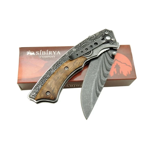 Sibirya İşlemeli Çakı Eskitme Marka:Sibirya Ürün Kodu: S-2036 19,5 CM - Resim 2